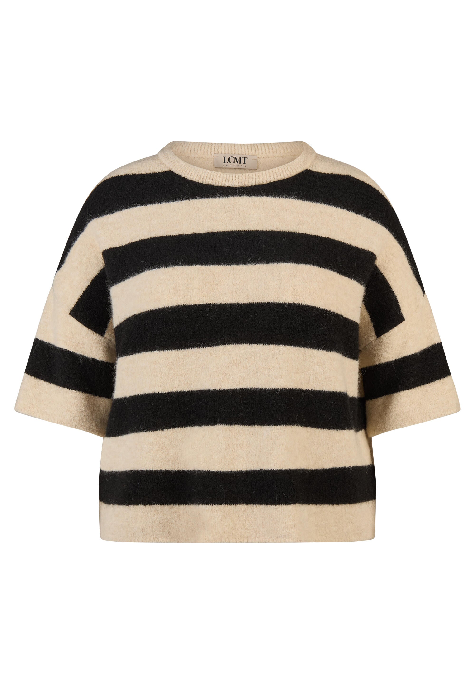 Strickpullover gestreift - 5608-Elfenbein - Creme