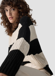 Strickpullover mit Pailletten - 5099-Schwarz - Schwarz