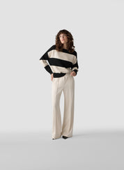 Strickpullover mit Pailletten - 5099-Schwarz - Schwarz