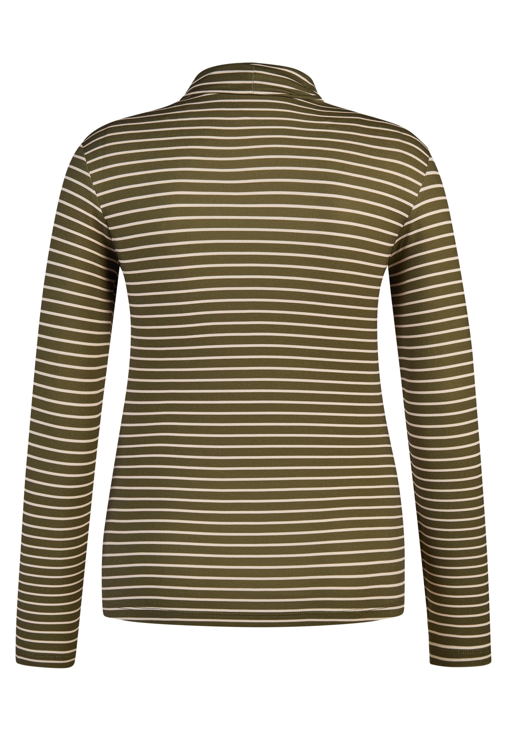 Langarmshirt mit Rollkragen - 5426-Lorbeer - Grün