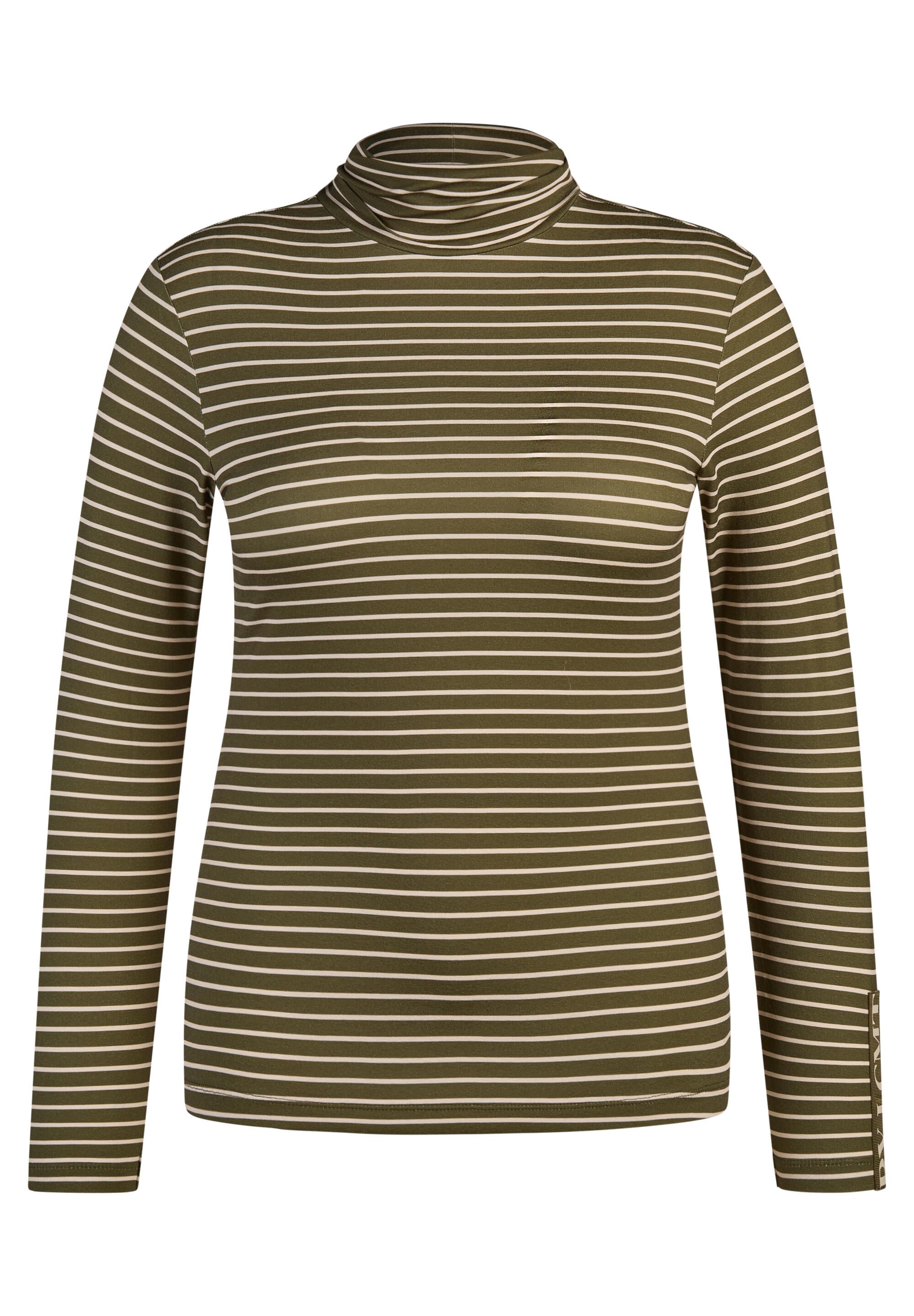 Langarmshirt mit Rollkragen - 5426-Lorbeer - Grün