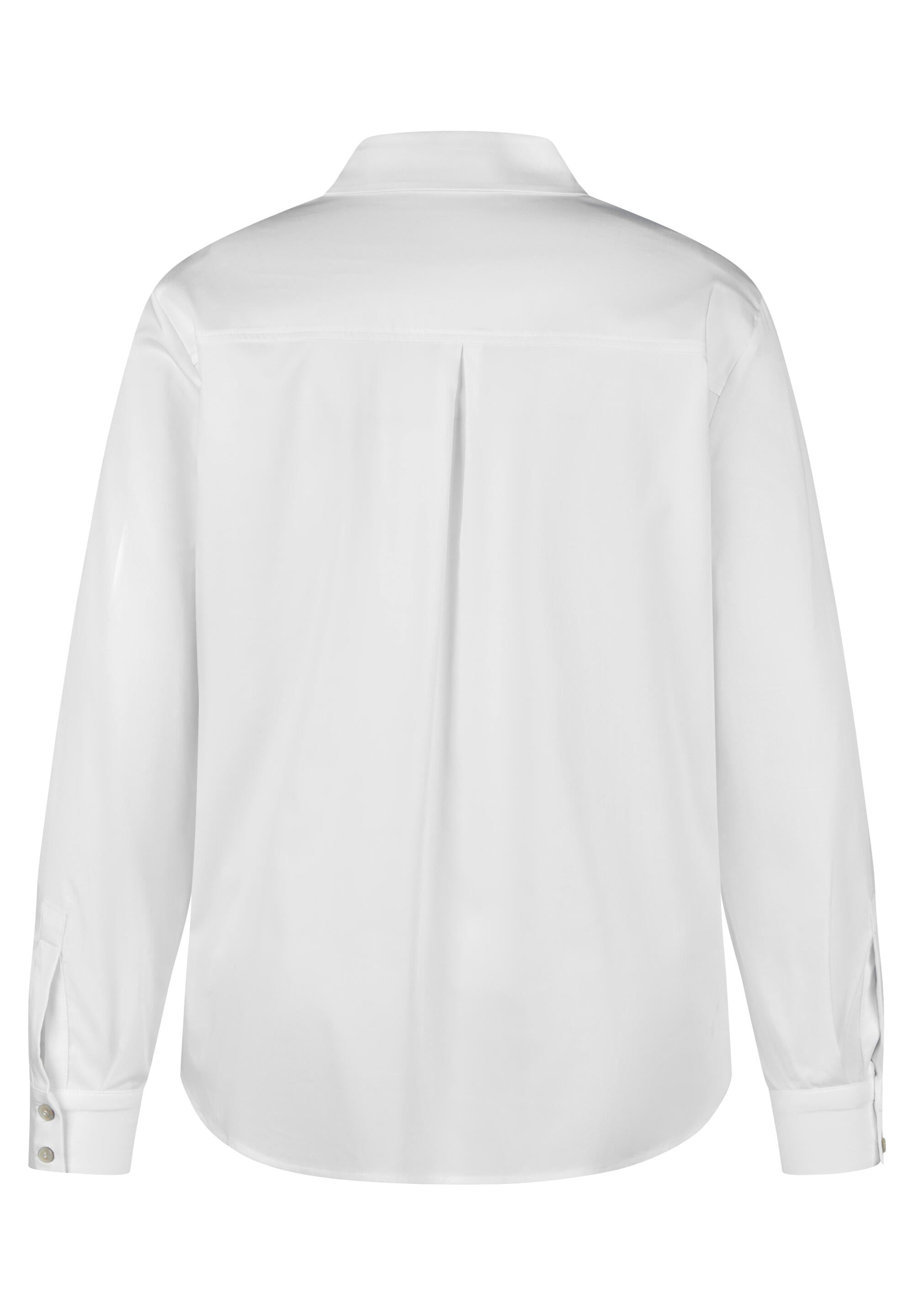 Bluse aus Baumwollmix mit Strass-Details - 5003-Weiss - Weiß