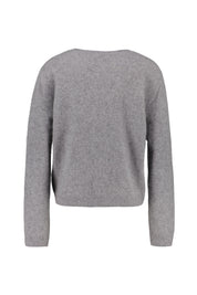 Strickpullover aus Wolle - 5017-Perlgrau Mel - Grau