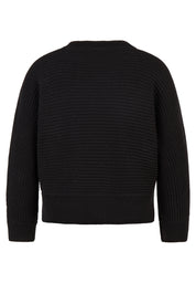 Strickpullover aus Baumwollmix - 5099-Schwarz - Schwarz