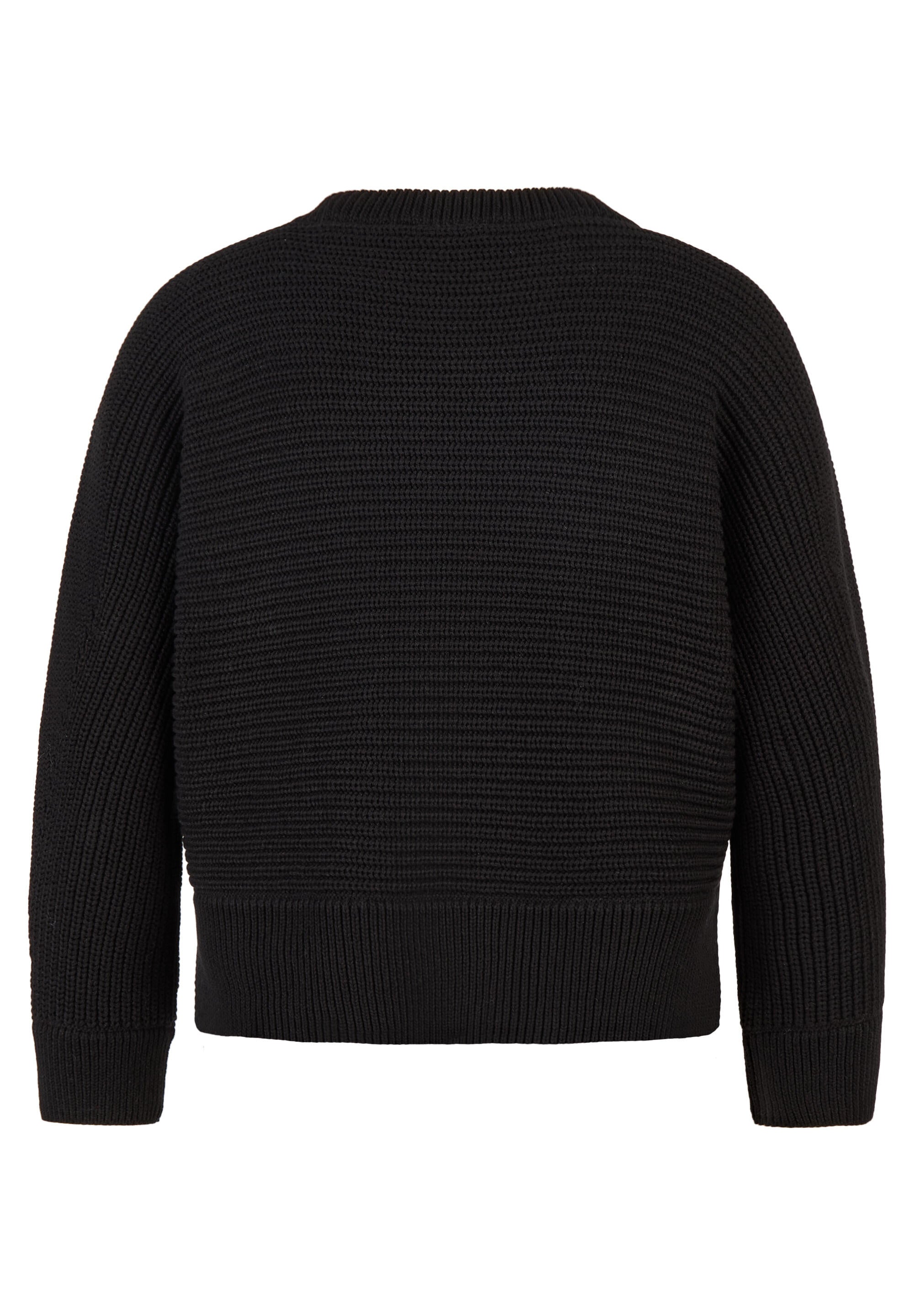 Strickpullover aus Baumwollmix - 5099-Schwarz - Schwarz