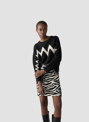 Strickpullover aus Baumwollmix - 5099-Schwarz - Schwarz
