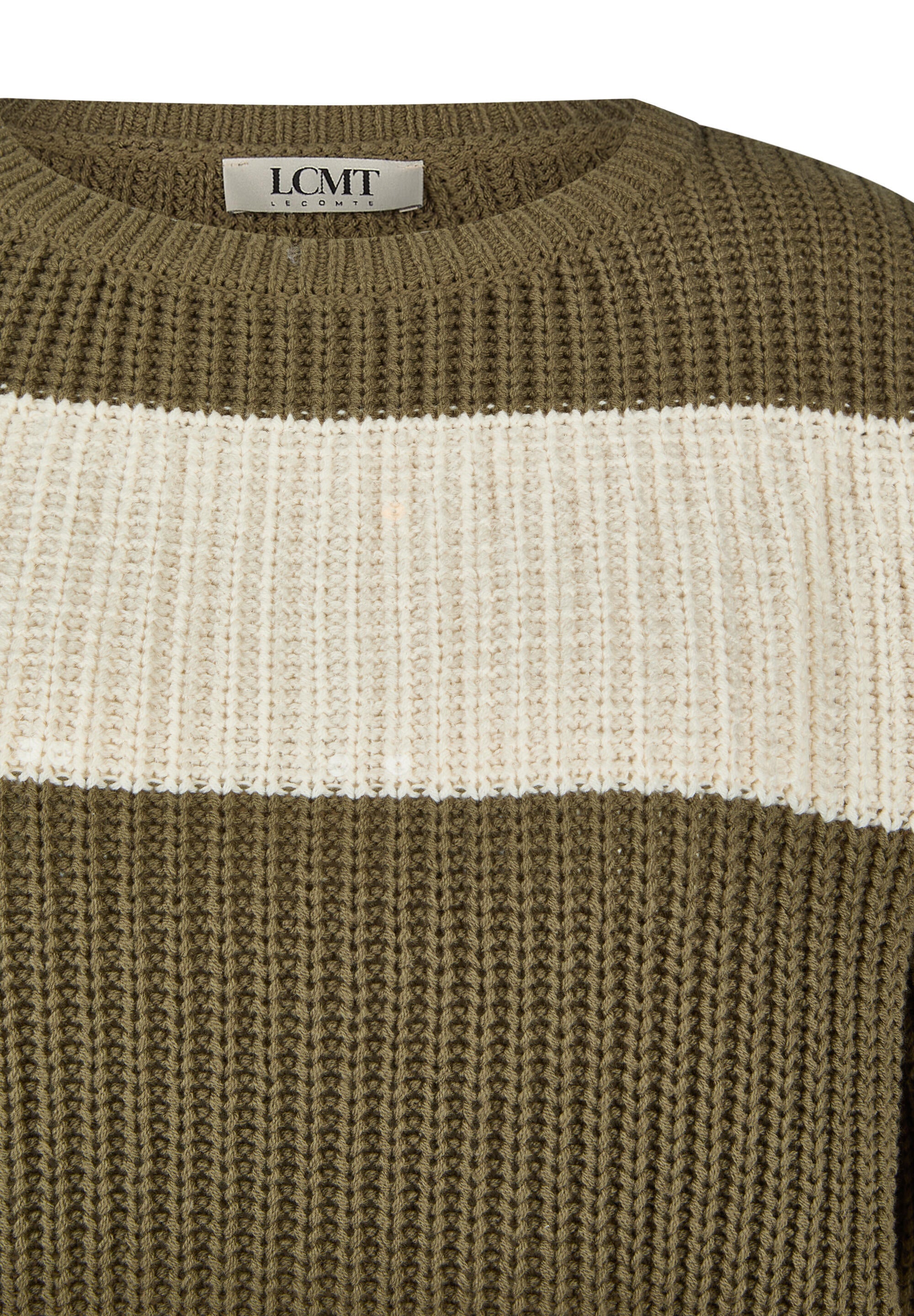 Strickpullover aus Baumwollmix - 5426-Lorbeer - Grün