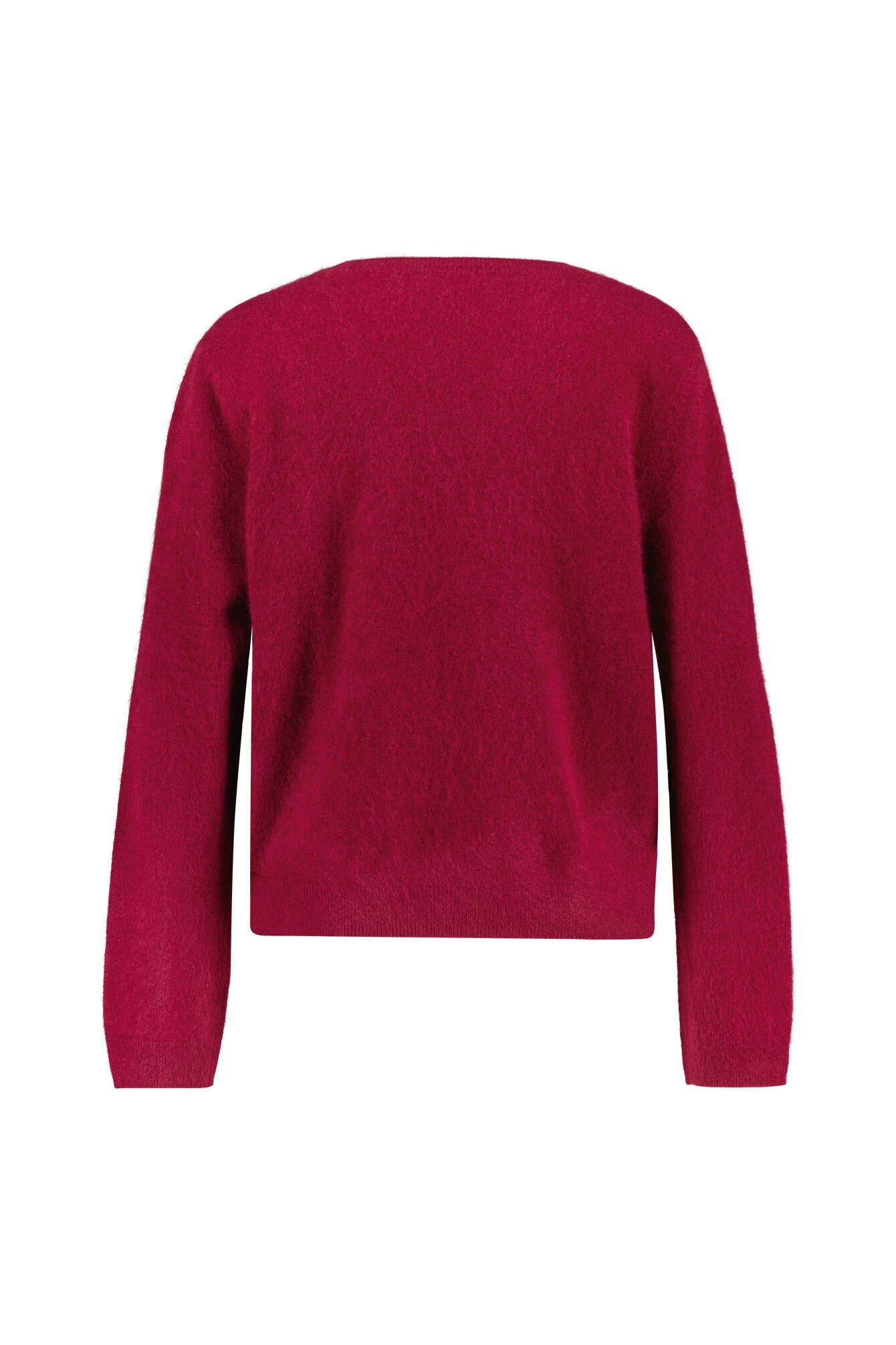 Strickpullover aus Wolle - 5296-Bordeaux - Rot