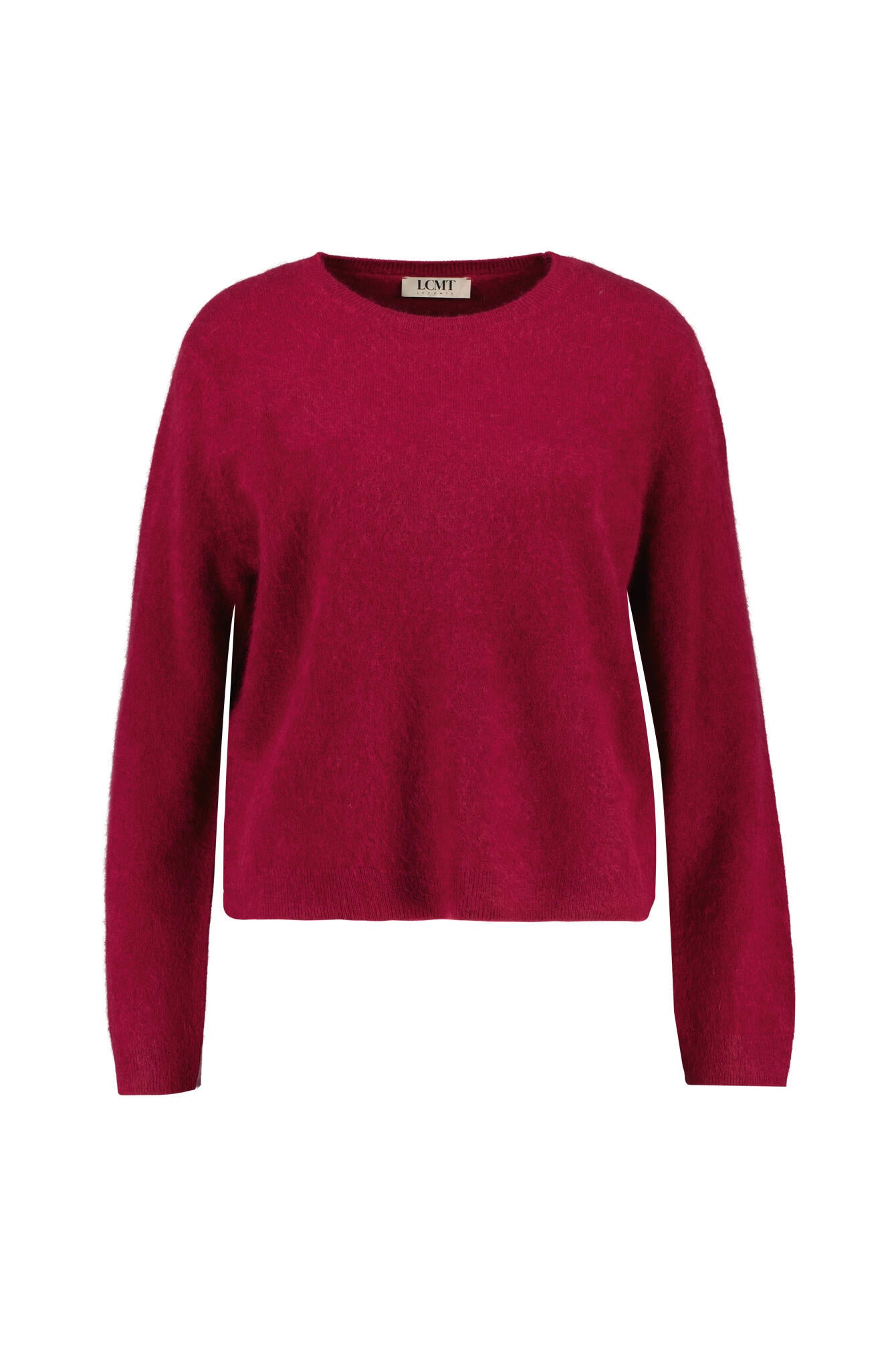Strickpullover aus Wolle - 5296-Bordeaux - Rot