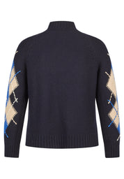 Strickpullover aus Wollmix - 5388-Marineblau - Blau