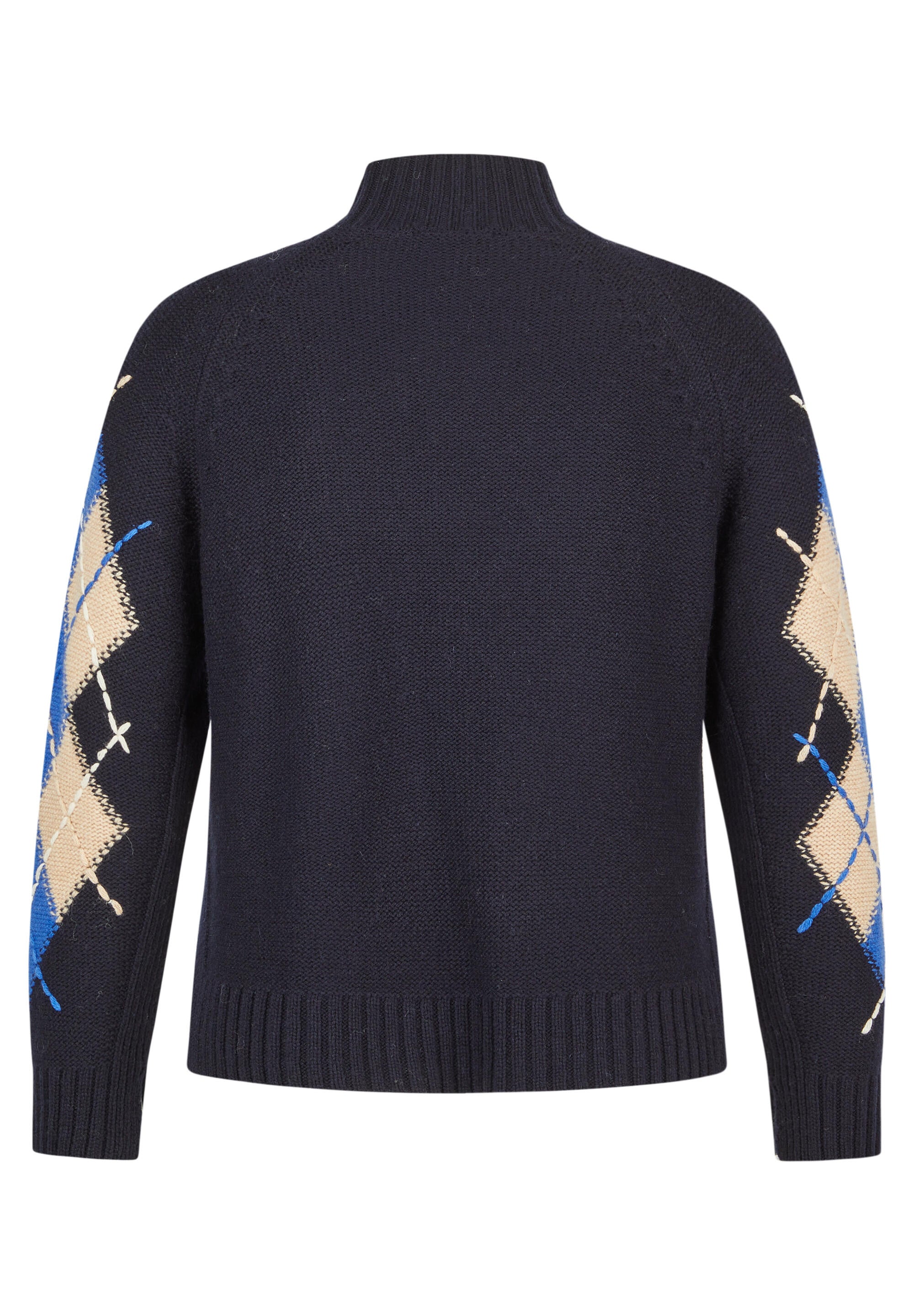 Strickpullover aus Wollmix - 5388-Marineblau - Blau