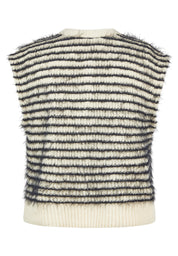 Strickweste aus Wollmix - 5608-Elfenbein - Creme