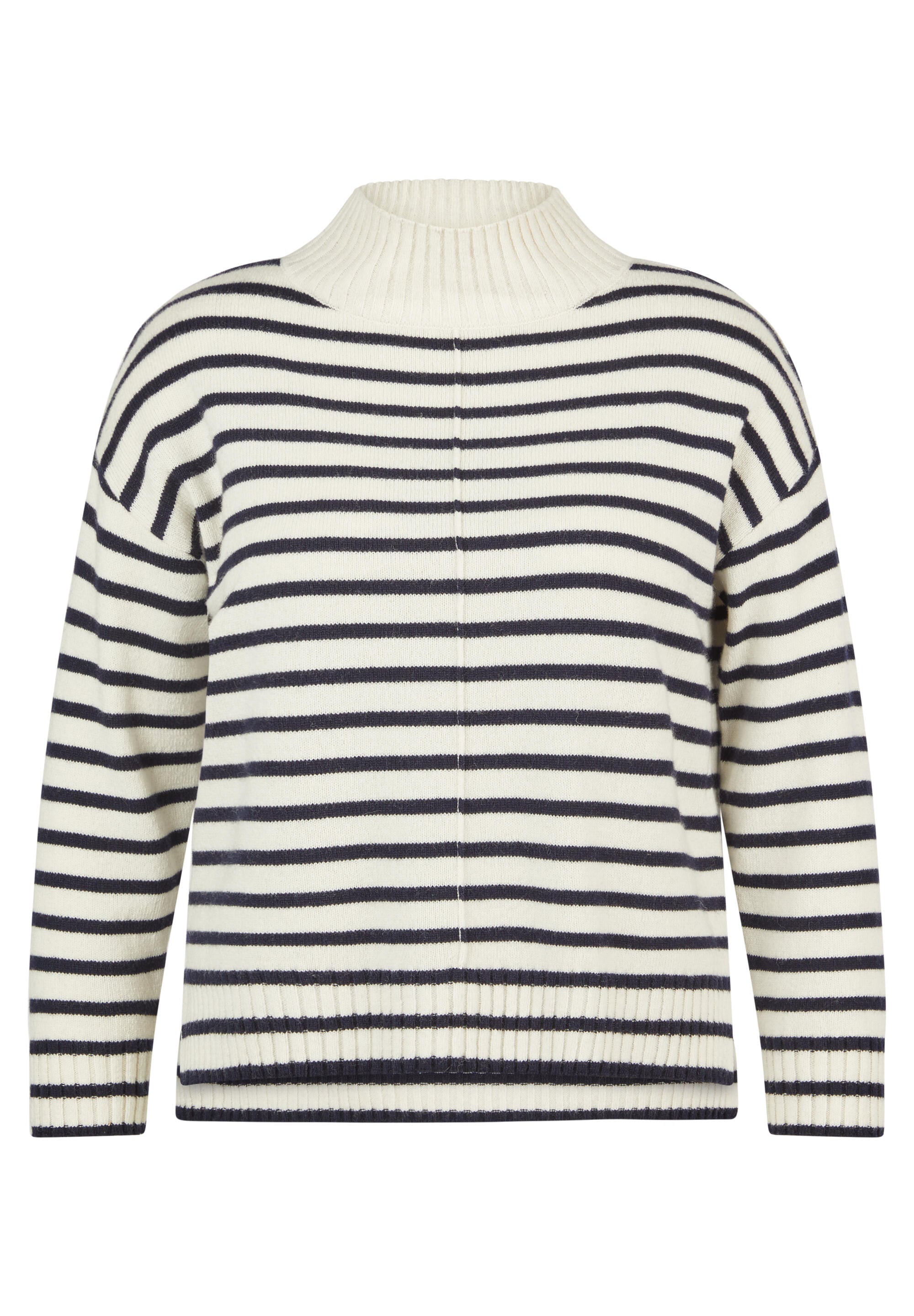 Strickpullover aus Wollmix - 5608-Elfenbein - Weiß