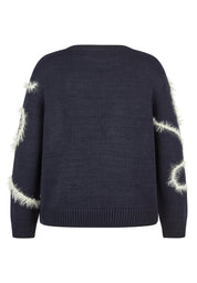 Strickpullover aus Baumwollmix - 5388-Marineblau - Blau