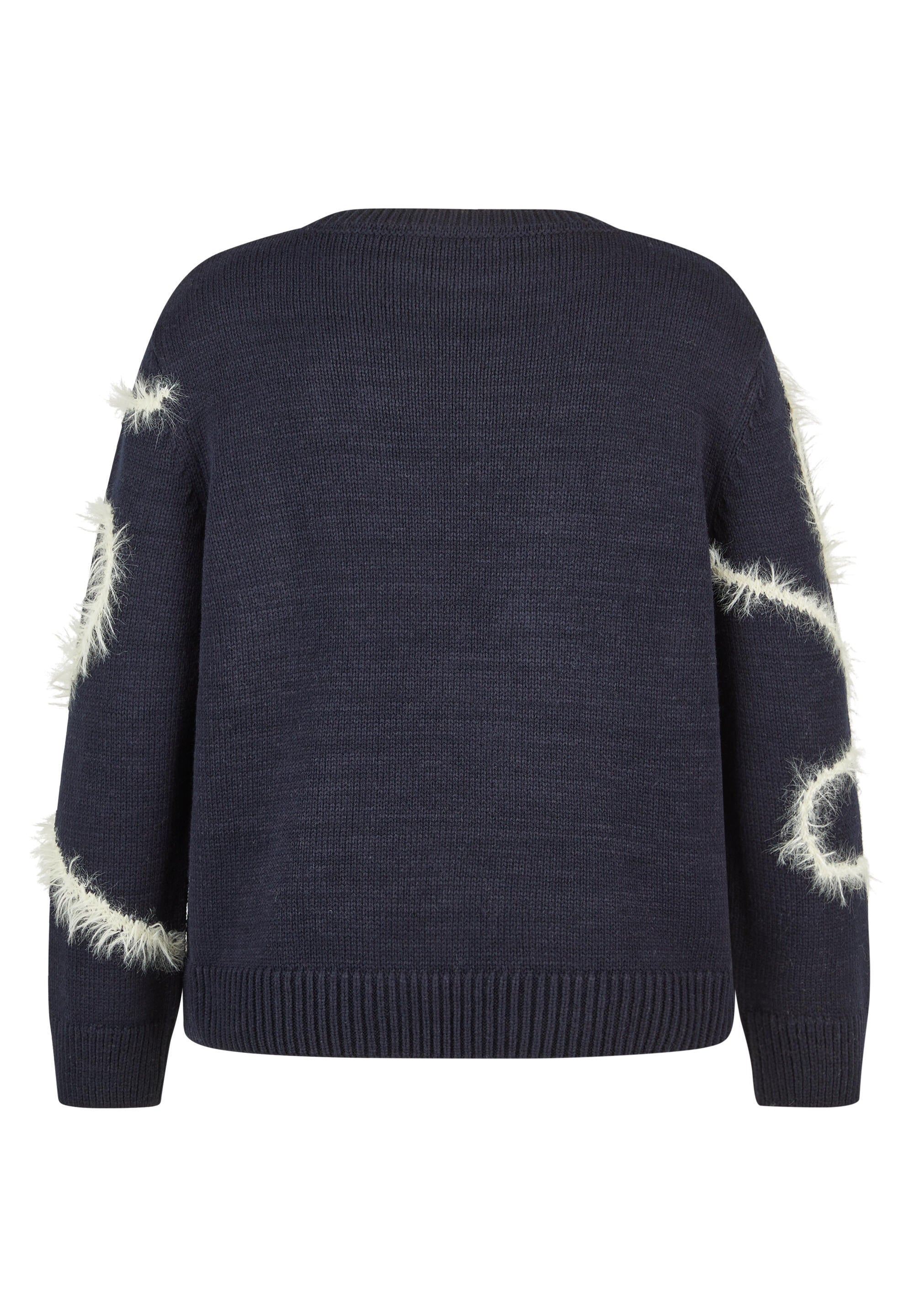 Strickpullover aus Baumwollmix - 5388-Marineblau - Blau