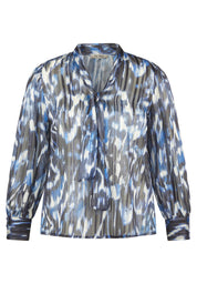 Bluse ETHNO VIBES - 5388-Marineblau - Blau