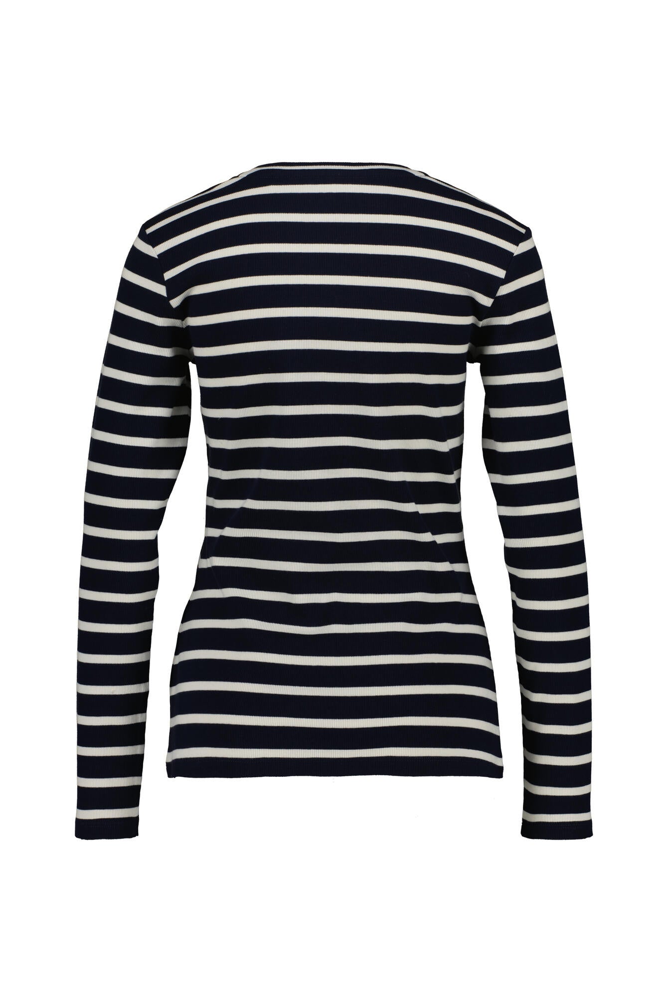 Langarmshirt aus Baumwolle - 5608-Elfenbein - Blau