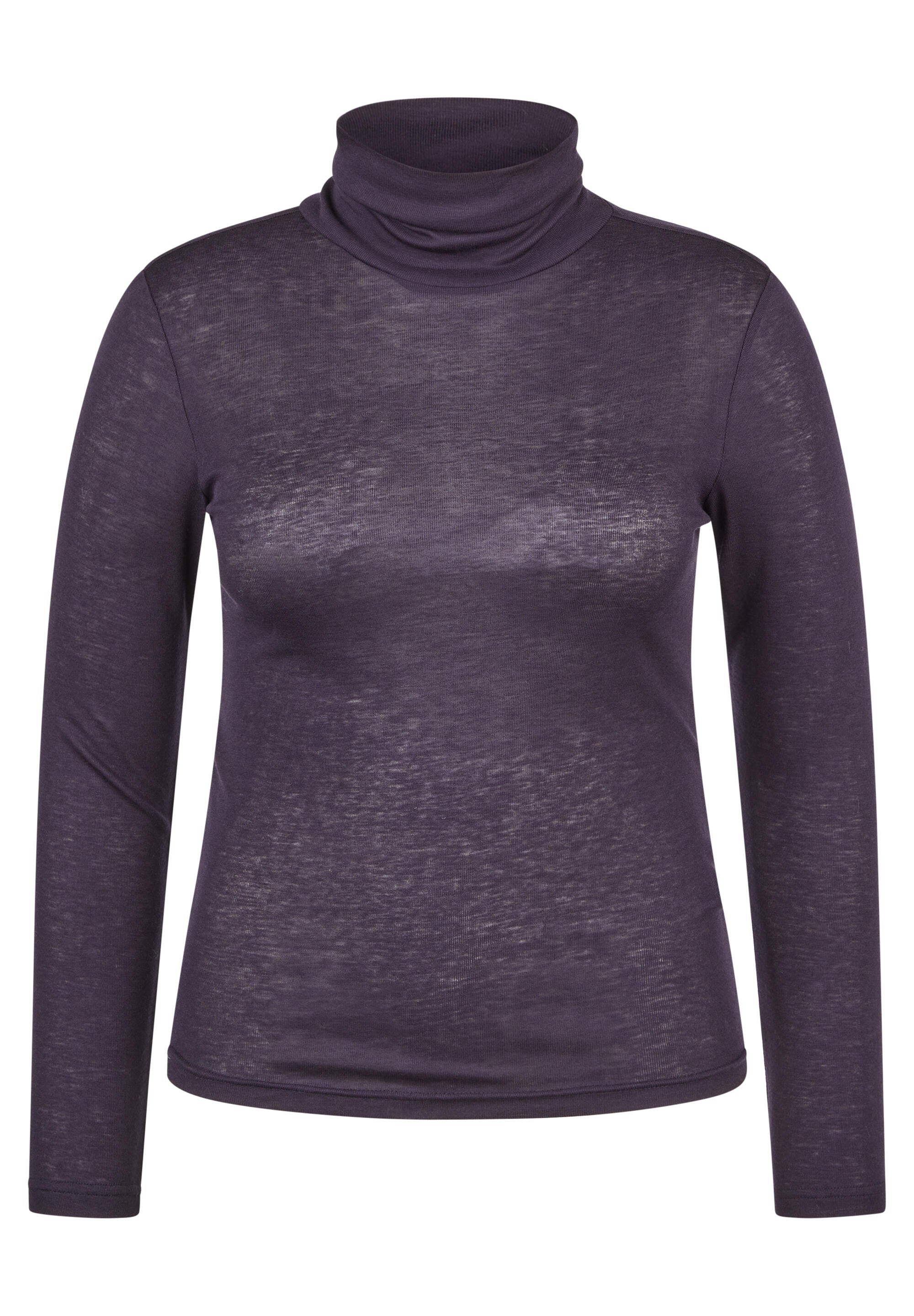 Strickpullover mit Rollkragen - 5388-Marineblau - Blau