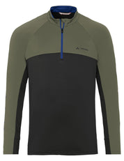 Fahrrad Longsleeve mit half Zip - 673-cedar wood - Khaki | Blau | Schwarz