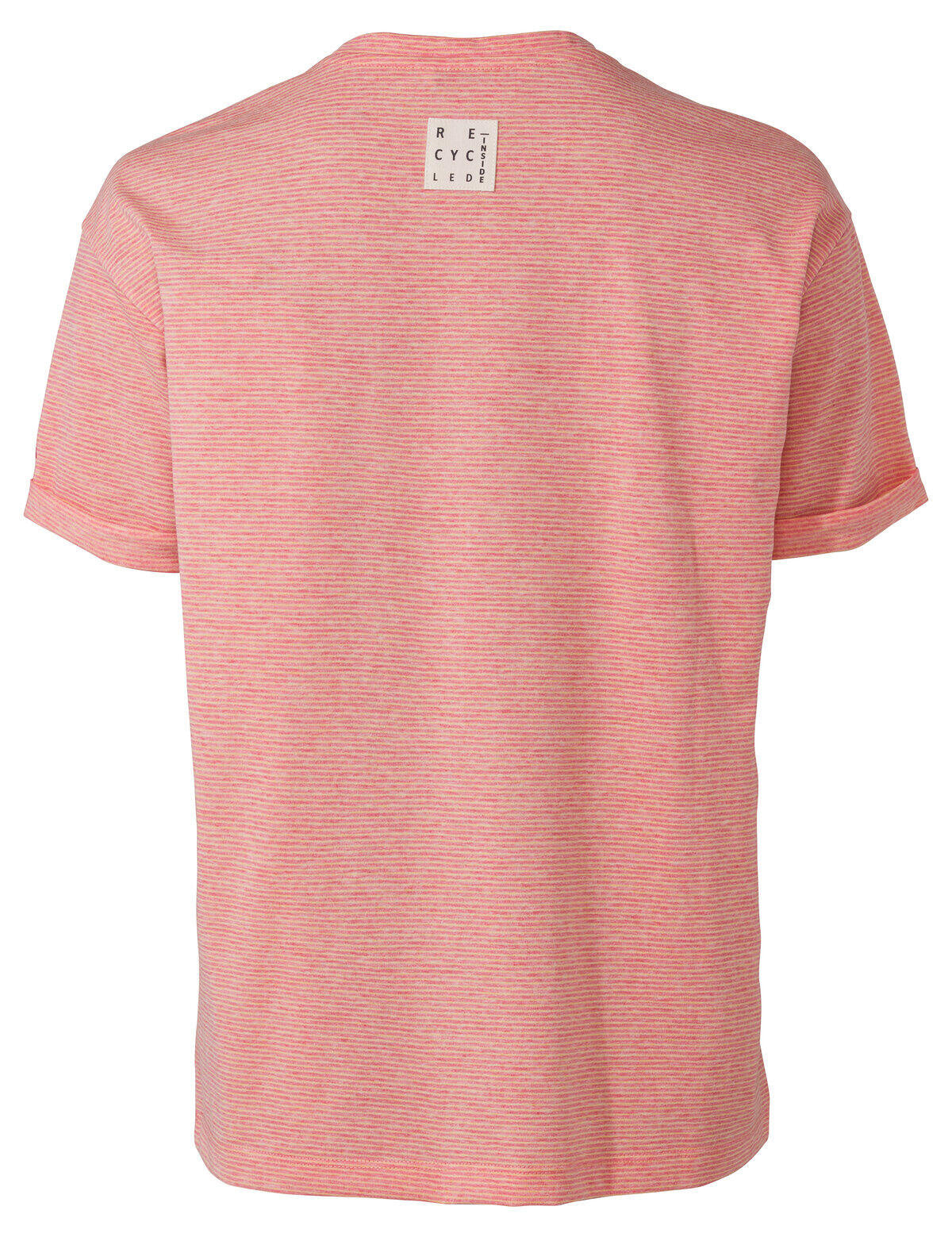 Gestreiftes T-Shirt aus Baumwollmix - 555-physalis - Rosa | Weiß