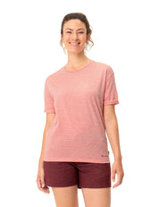 Gestreiftes T-Shirt aus Baumwollmix - 555-physalis - Rosa | Weiß