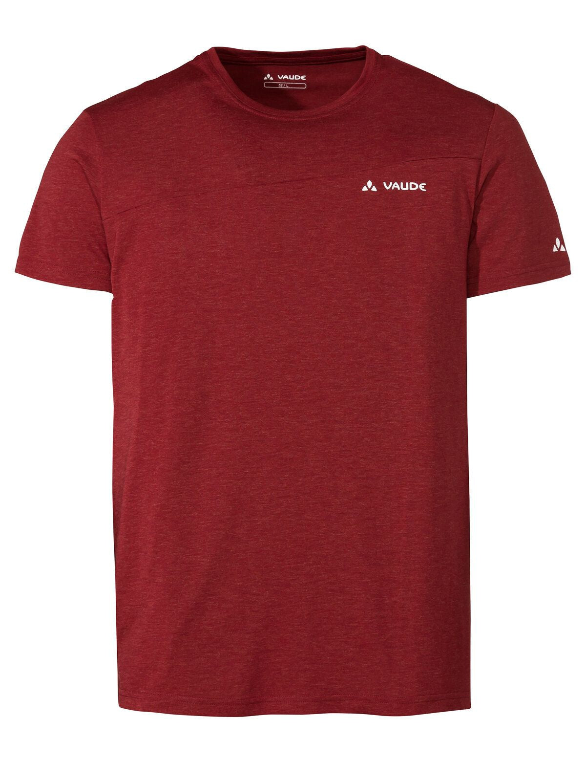 Meliertes Funktionsshirt - 007-carmine - Rot