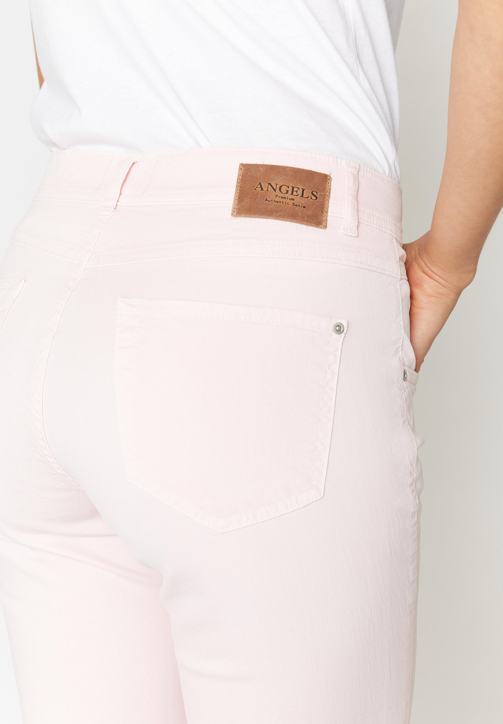 Jeans Slim Fit - 6915-pastel rose used - Rosa