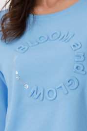 Sweatshirt mit Print - 732 spring water - Blau