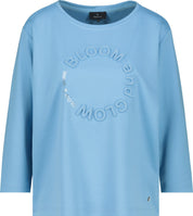 Sweatshirt mit Print - 732 spring water - Blau