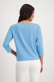 Sweatshirt mit Print - 732 spring water - Blau