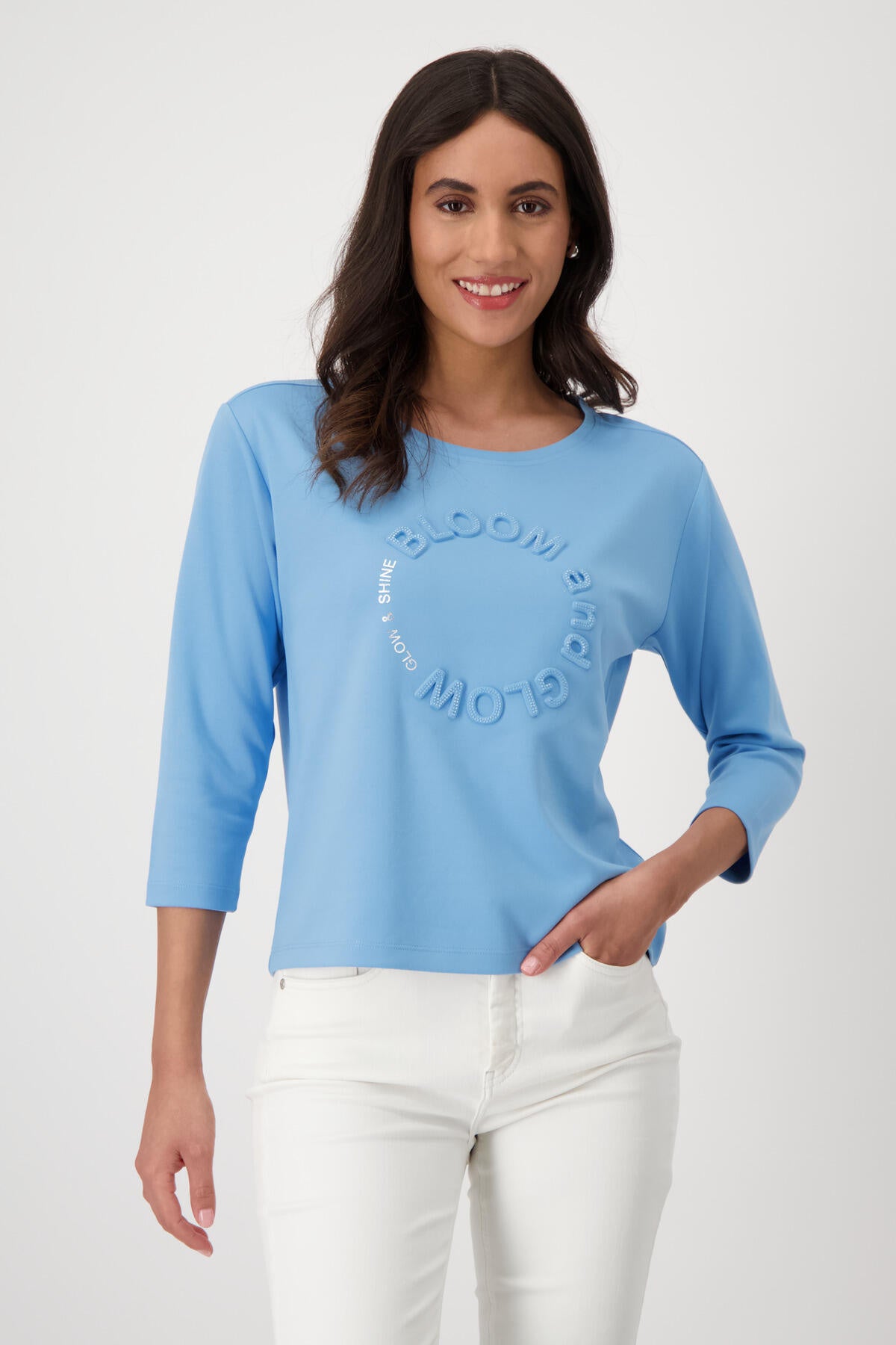 Sweatshirt mit Print - 732 spring water - Blau