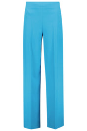 Feine Faltenhose Wide Leg - 3506 - Blau