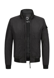 Blouson mit Stehkragen - 99 - Schwarz