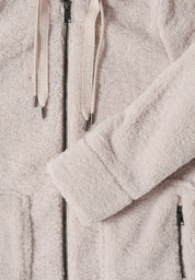 Teddymantel mit Kapuze - 15641 teddy vanilla white - Beige