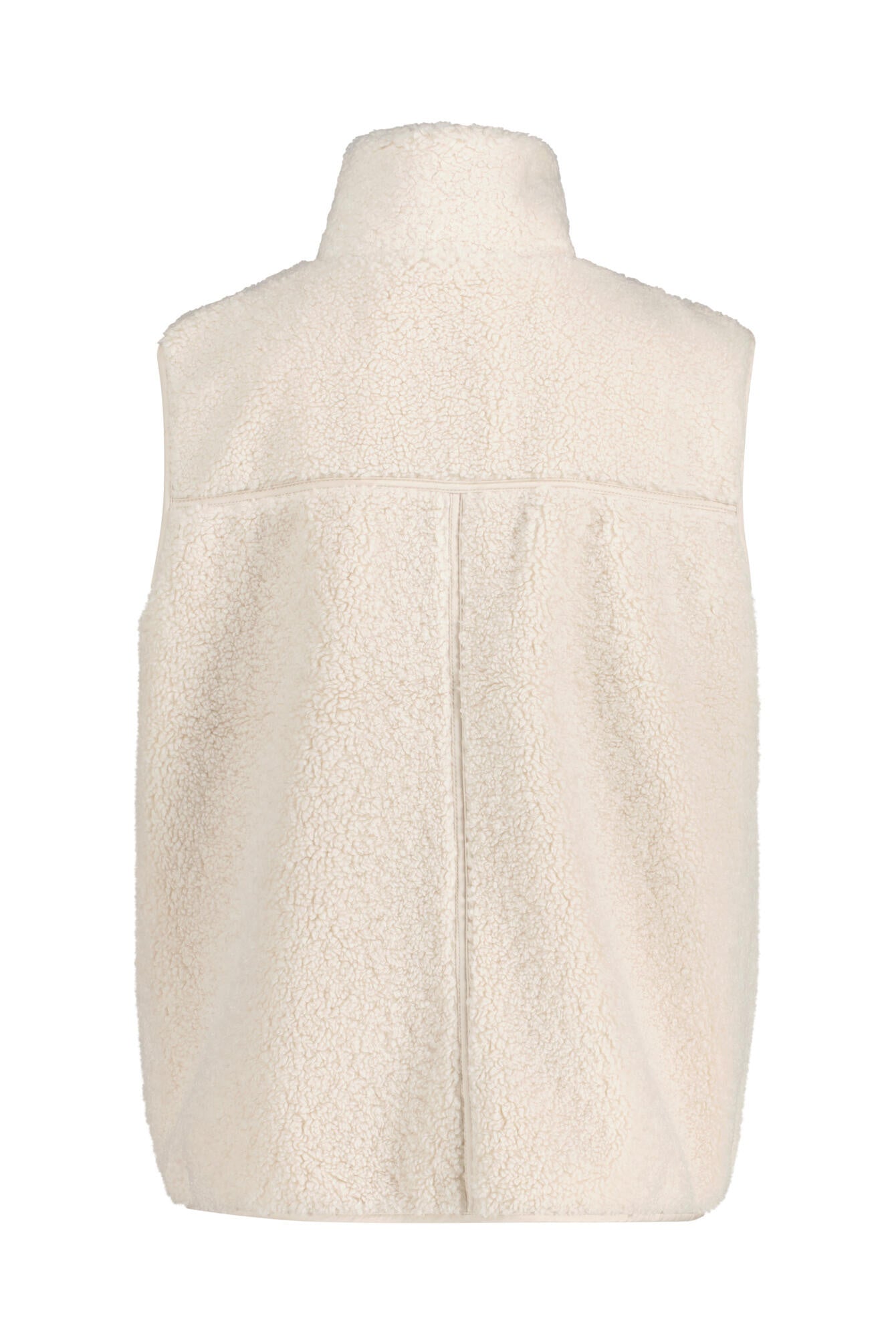 Teddy-Weste mit Stehkragen - 15641 teddy vanilla white - Creme
