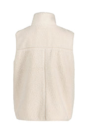 Teddy-Weste mit Stehkragen - 15641 teddy vanilla white - Creme