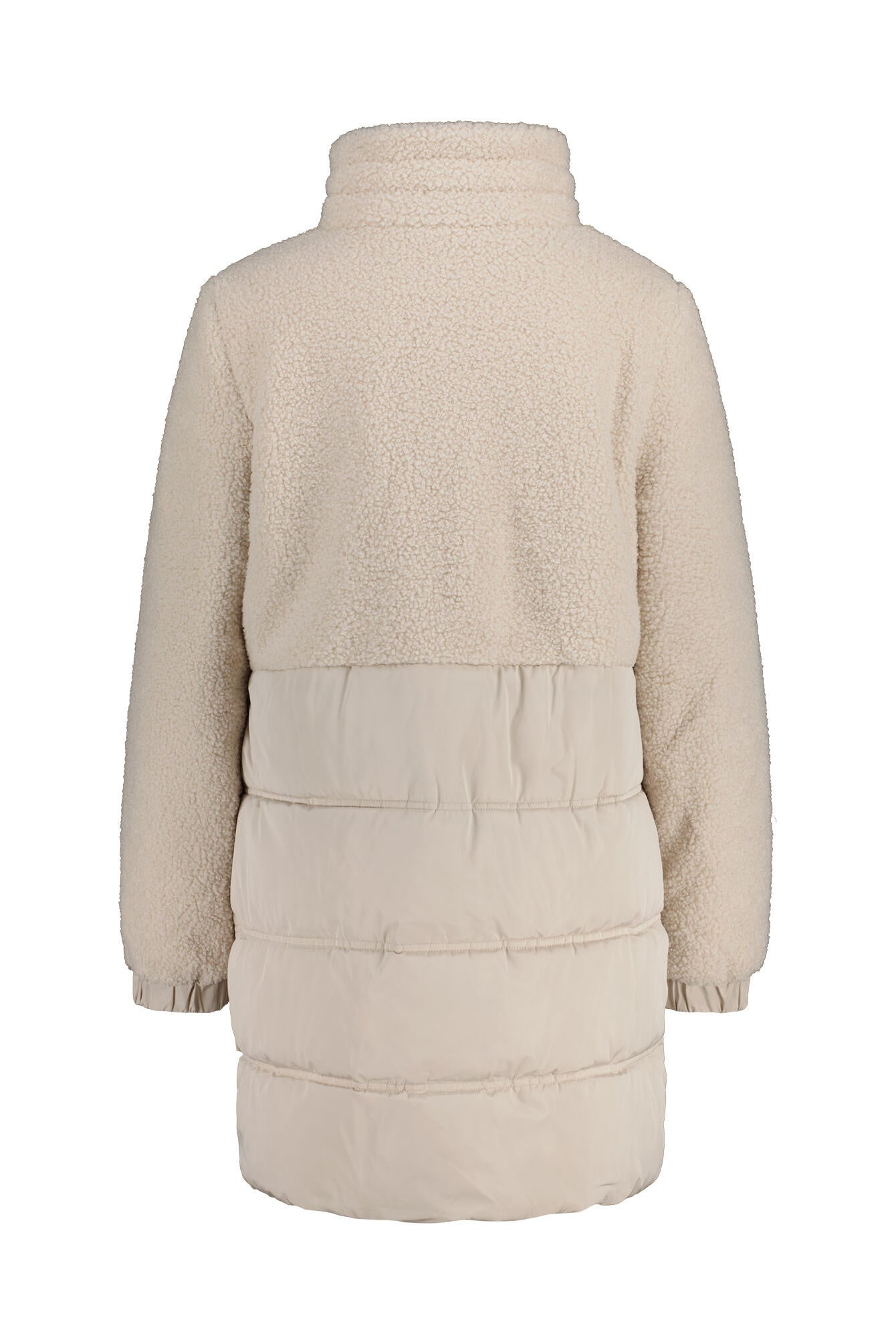 Steppmantel mit Stehkragen - 15641 teddy vanilla white - Beige