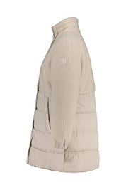 Steppmantel mit Stehkragen - 15641 teddy vanilla white - Beige