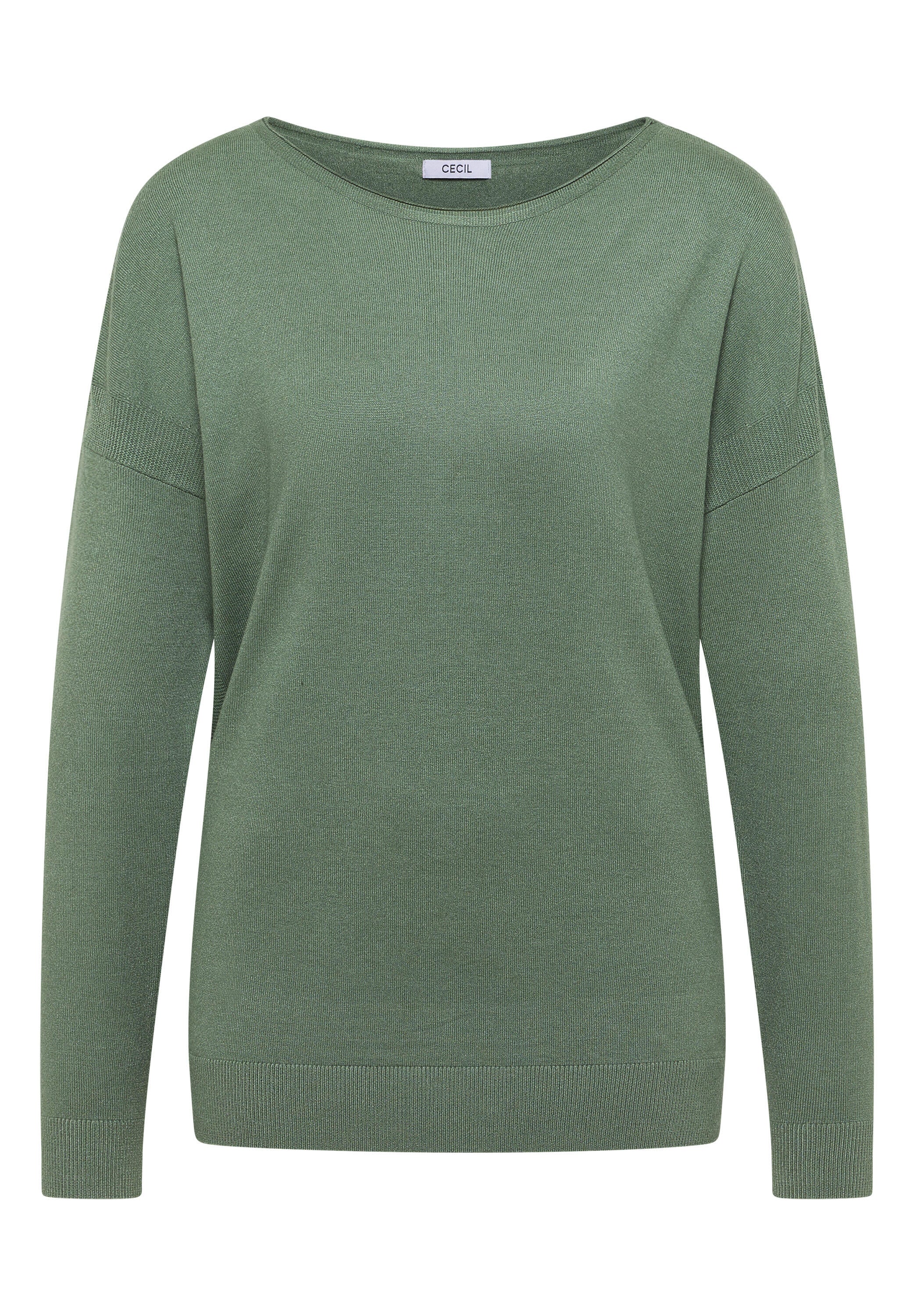 Langarmshirt - 16972 highland green melange - Grün