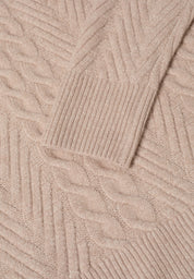 Strickpullover aus Baumwollmix - 16952 sandalwood beige melange - Beige