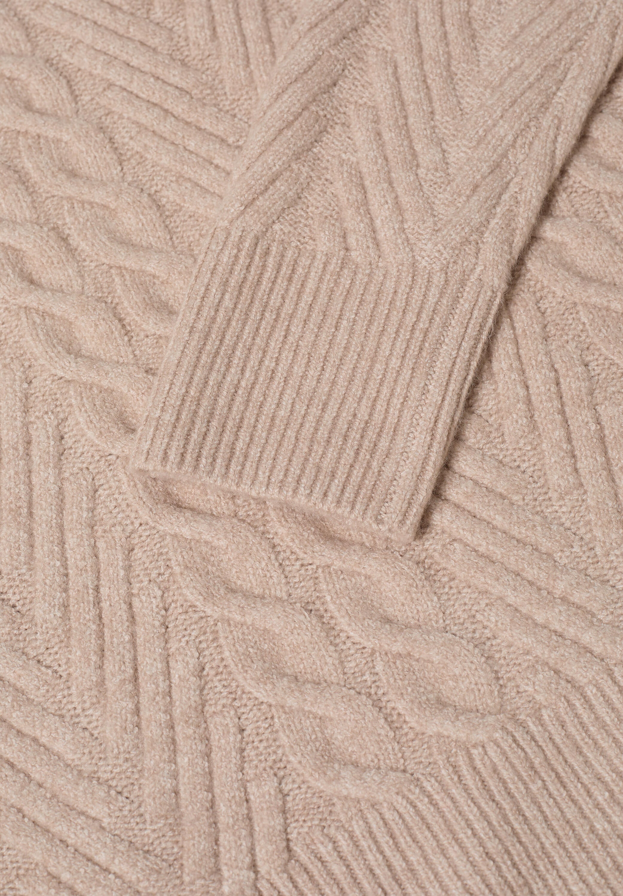 Strickpullover aus Baumwollmix - 16952 sandalwood beige melange - Beige