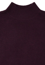 Strickpullover COSY - 17130 eggplant red melange - Rot