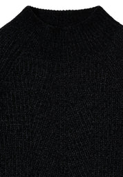 Strickpullover CHENILLE - 10001 Black - Schwarz