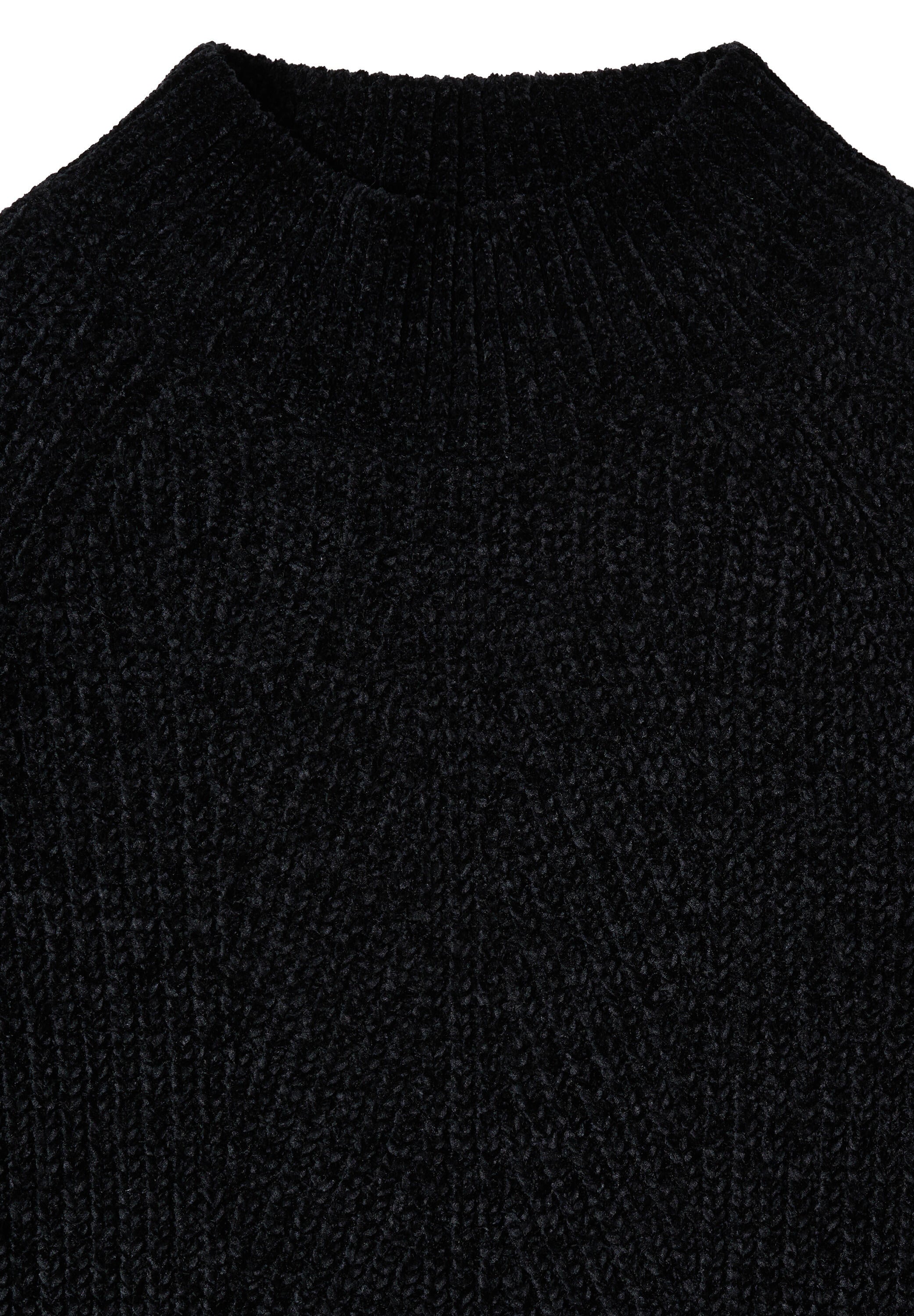 Strickpullover CHENILLE - 10001 Black - Schwarz