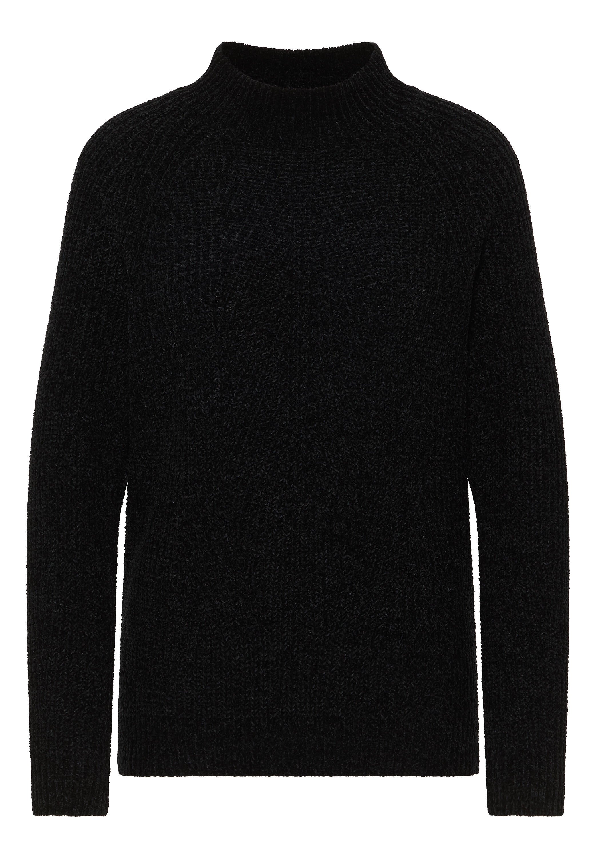 Strickpullover CHENILLE - 10001 Black - Schwarz