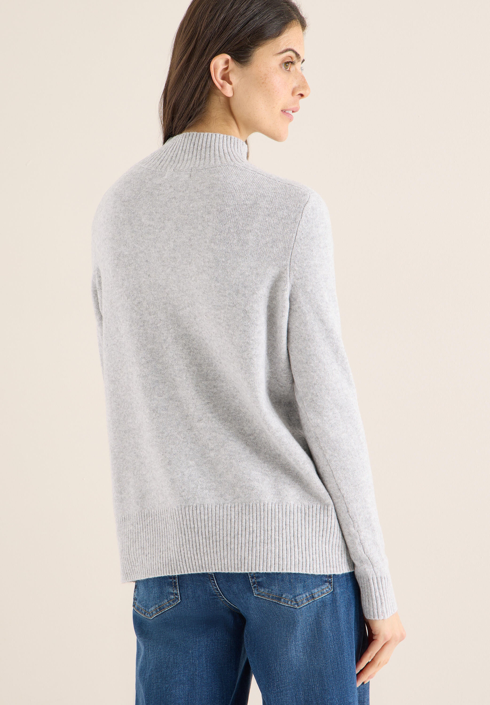 Strickpullover COSY - 17314 luna grey melange - Grau