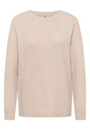 Strickpullover aus Baumwollmix - 16156 desert beige melange - Beige