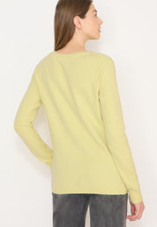 Strickpullover aus Baumwollmix - 17374 iced yellow - Gelb