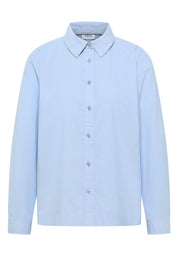 Cordhemd aus Baumwolle - 17292 light sky blue - Blau