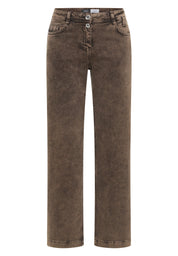Jeans Wide Leg - 17107 chocolate mousse - Braun